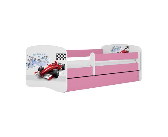 Gulta Babydreams - Formula, rozā, 160x80, ar atvilktni