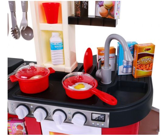 Rotaļu virtuve ar ledusskapi 84 x 63 x 35 cm, sarkana