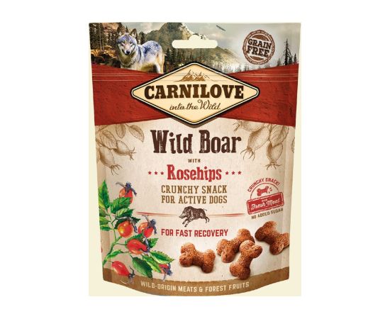 CARNILOVE Fresh Crunchy Wild Boar & Rosehips With Fresh Meat - dog treat - 200 g