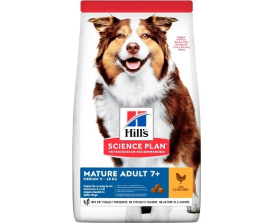 HILL'S Medium Mature Chicken - dry dog food - 18 kg