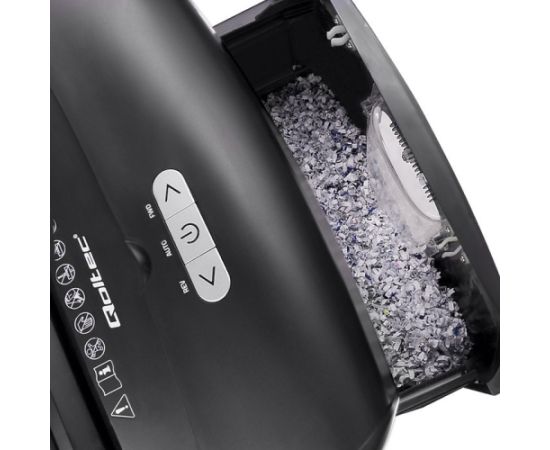 Qoltec 50326 paper shredder Micro-cut shredding 62 dB 22 cm Black