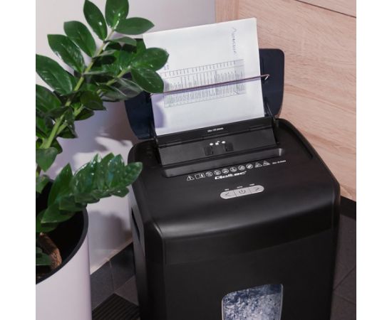 Qoltec 50326 paper shredder Micro-cut shredding 62 dB 22 cm Black