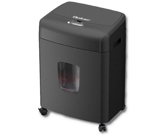 Qoltec 50326 paper shredder Micro-cut shredding 62 dB 22 cm Black