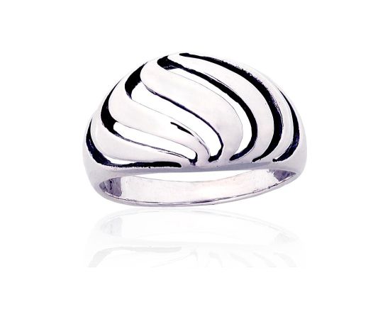 Серебряное кольцо #2101877(POx-Bk), Серебро 925°, оксид (покрытие), Размер: 18, 3.5 гр.