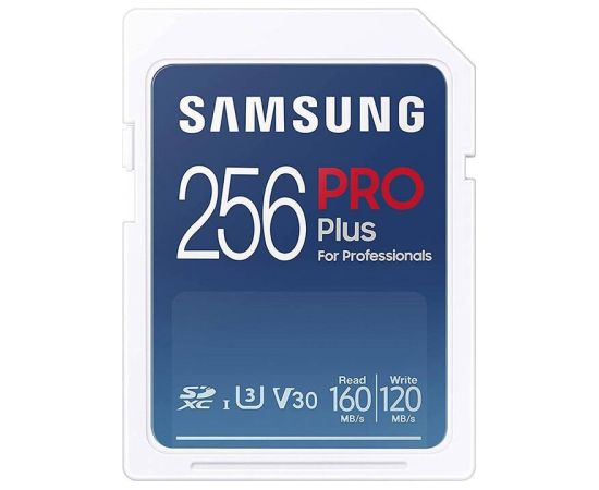 Samsung PRO Plus 2021 Atmiņas Karte SDXC / 256GB / Class 10 / UHS-I / U3 / V30