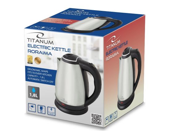 Esperanza Titanum TKK102X Electric kettle 1.8L 1800W Inox Silver