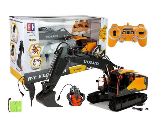 Import Leantoys Volvo Large Crawler R / C Excavator 3in1 1:16 2.4G Double E