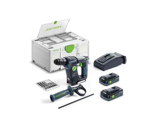 Akumulatora perforators Festool BHC 18 HPC 4,0 I-Plus;  18 V; 2x4,0 Ah  akum.