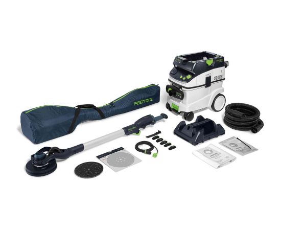 Slīpmašīna sienām “žirafe” Festool PLANEX LHS 2-M 225 EQ/CTL 36-Set