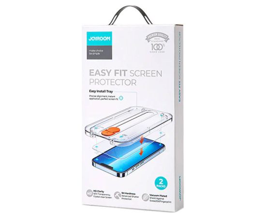 Full screen tempered glass Joyroom Easy Fit JR-H09 for Apple iPhone 14 6.1 "