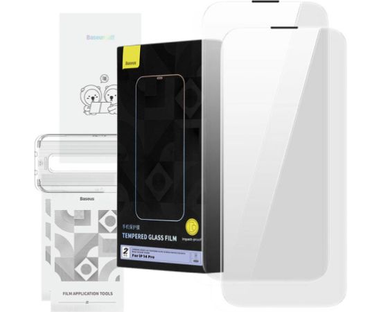 Tempered Glass Baseus Corning for iPhone 14 Pro with built-in dust filter