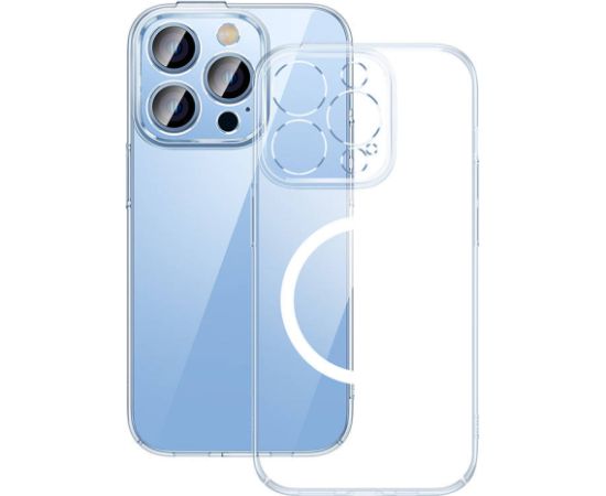 Baseus Crystal Transparent Magnetic Case and Tempered Glass set for iPhone 14 Pro Max