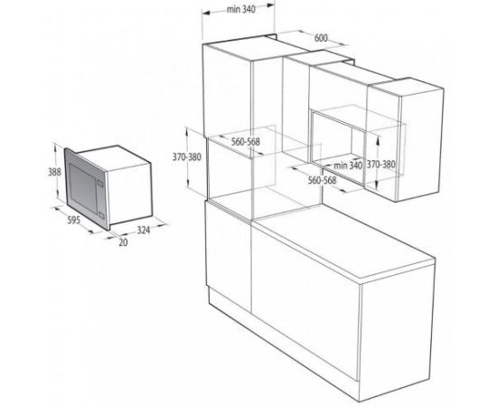 Gorenje BMI251SG3BG