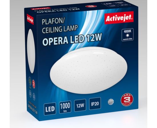 Modern LED ceiling plafond Activejet OPERA LED 12W