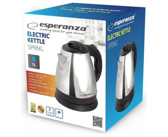 Esperanza EKK116X Electric kettle 1 L 1350 W Inox