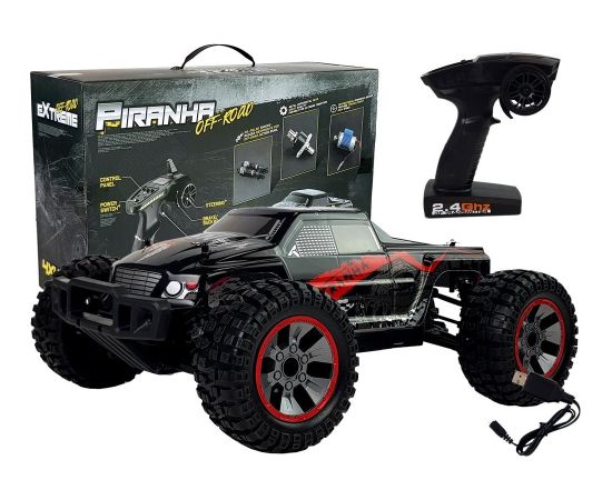 Import Leantoys Off-Road Remote Controlled Red 1:10 ENOZE 9200E 40 km/h Large Wheels