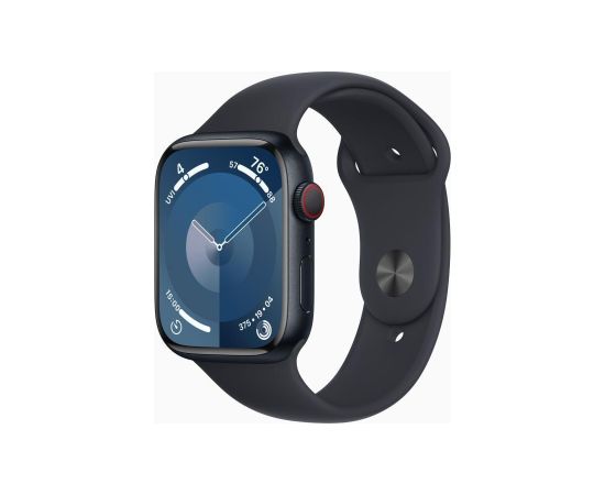 Apple Watch Series 9 GPS 45mm Midnight Aluminium Case with Midnight Sport Band - S/M Smart-Watch Pulksteņi
