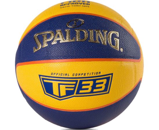 SPALDING TF-33 R.6 OFICIĀLĀS SACENSĪBAS BASKETBOLS