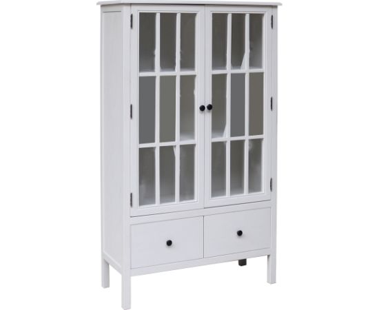 Display cabinet DEVON 80.5x35xH136cm, white