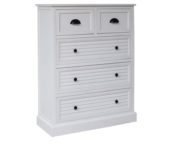 Cabinet MELDON 80x35xH103cm, white