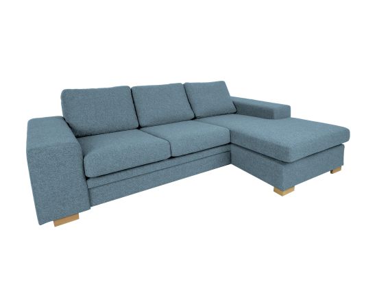 Stūra dīvāns DAGMAR gaiši zils