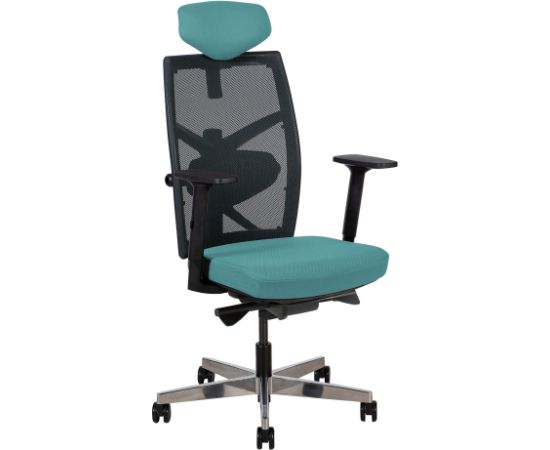 Task chair TUNE teal blue/black