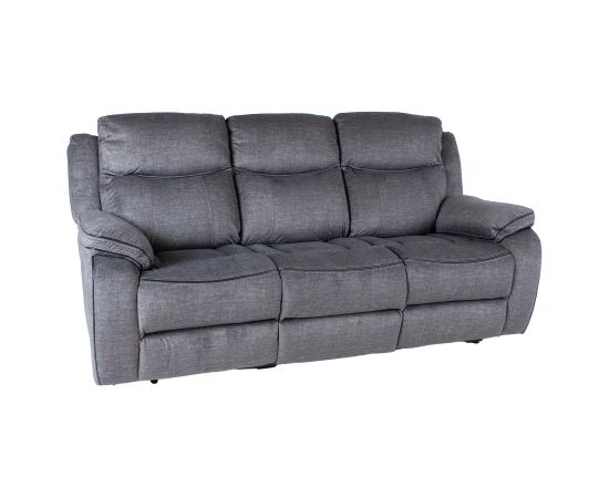 Dīvāns GENTRY 3-vietīgs manuālais krēsls, pelēks