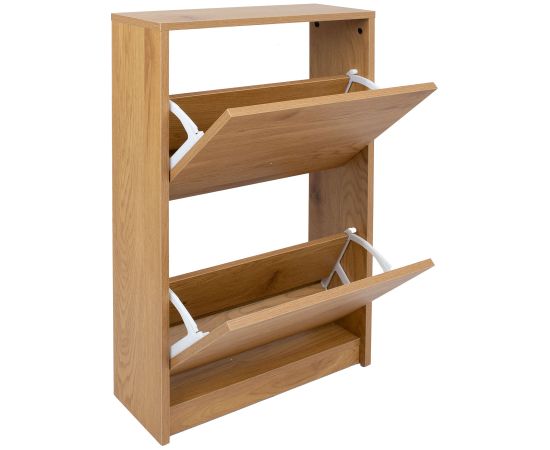 Shoe cabinet AALBORG 49x18xH84cm, oak