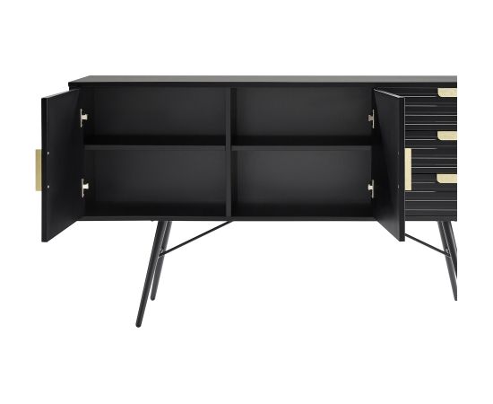 Sideboard PIXAR 150x40xH80cm, black