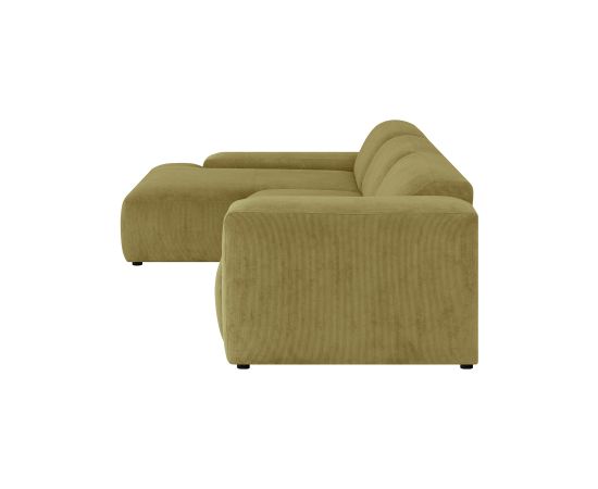 Corner sofa LEHTE 3-seater, left corner, green