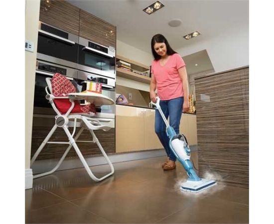 Black&decker Black & Decker 9IN1 Steam-mop Upright steam cleaner 0.5 L Turquoise,White 1300 W