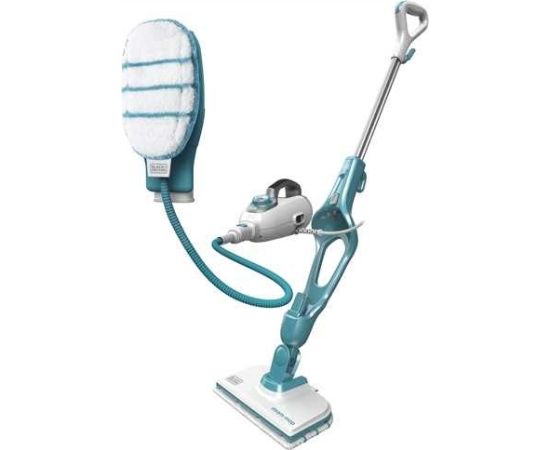 Black&decker Black & Decker 9IN1 Steam-mop Upright steam cleaner 0.5 L Turquoise,White 1300 W