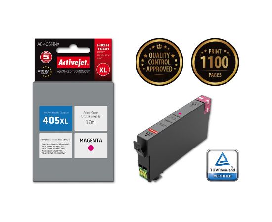 Activejet AE-405MNX ink (replacement for Epson 405XL C13T05H34010; Supreme; 18ml; magenta)