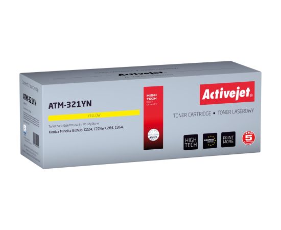 Activejet ATM-321YN toner (replacement for Konica Minolta TN321Y; Supreme; 25000 pages; yellow)