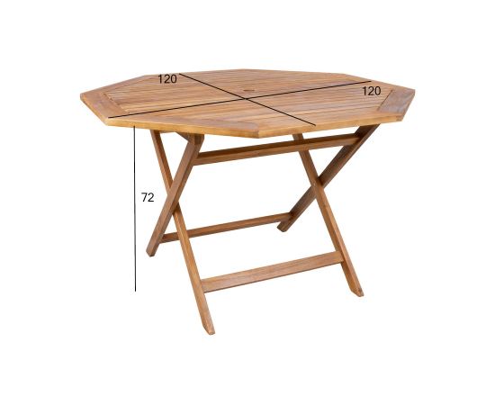 Стол FINLAY 120x120xH72см, акация