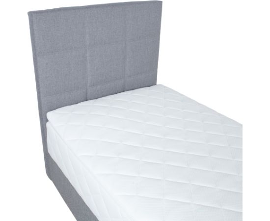 Континентальная кровать LEVI 90x200см, с матрасом, серый