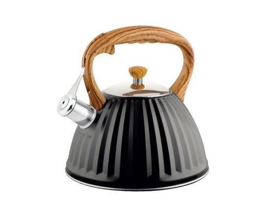 PROMIS TMC25D Kettle 3.0 l, ANTONIO, black, wooden handle