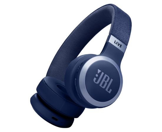 JBL LIVE bezvadu austiņas ar mikrofonu un trokšņu  slāpēšanu, zilas - JBLLIVE670NCBLU