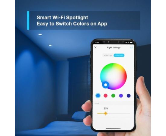 Smart Light Bulb TP-LINK Power consumption 3.7 Watts Luminous flux 350 Lumen Beam angle 40 degrees 0 ºC~ 40 ºC TAPOL630