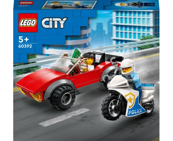 LEGO City Motocykl policyjny – pościg za samochodem (60392)