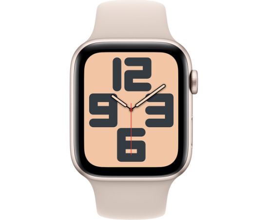 Apple Watch SE GPS 44mm Starlight Aluminium Case with Starlight Sport Band - M/L Smart-Watch Умные часы