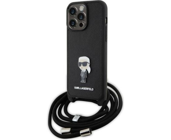Karl Lagerfeld KLHCP15XSASKNPSK Hard Case Aizmugurējais Apvalks Priekš Apple iPhone 15 Pro Max