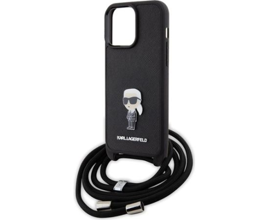 Karl Lagerfeld KLHCP15XSASKNPSK Hard Case Aizmugurējais Apvalks Priekš Apple iPhone 15 Pro Max
