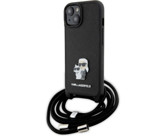Karl Lagerfeld KLHCP15SSAKCPSK Hard Case Aizmugurējais Apvalks Priekš Apple iPhone 15