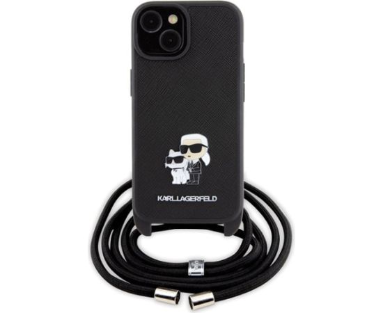 Karl Lagerfeld KLHCP15SSAKCPSK Hard Case Aizmugurējais Apvalks Priekš Apple iPhone 15