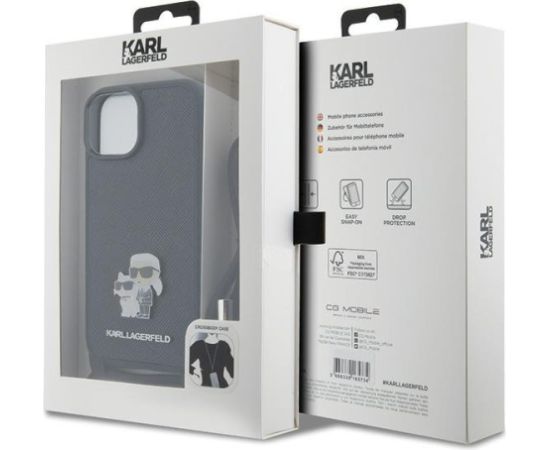 Karl Lagerfeld KLHCP15SSAKCPSK Hard Case Aizmugurējais Apvalks Priekš Apple iPhone 15