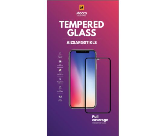 Mocco Full Face / Full Glue Tempered Glass Aizsargstikls Pilnam Ekrānam Xiaomi 13 Lite Melns