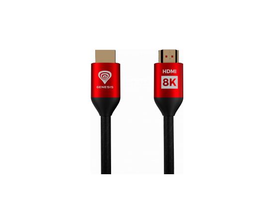 Kabelis Genesis HDMI Male - HDMI Male 3m 8K  PS4 / PS5 Red