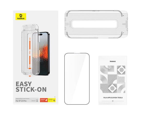 Sapphire Tempered Glass Baseus 0.3mm for iPhone 15 Pro