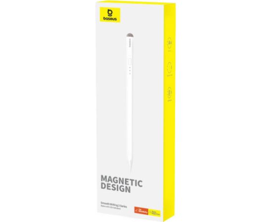 Stylus Baseus Smooth Writing Series with LED indicators active/passive version (White)